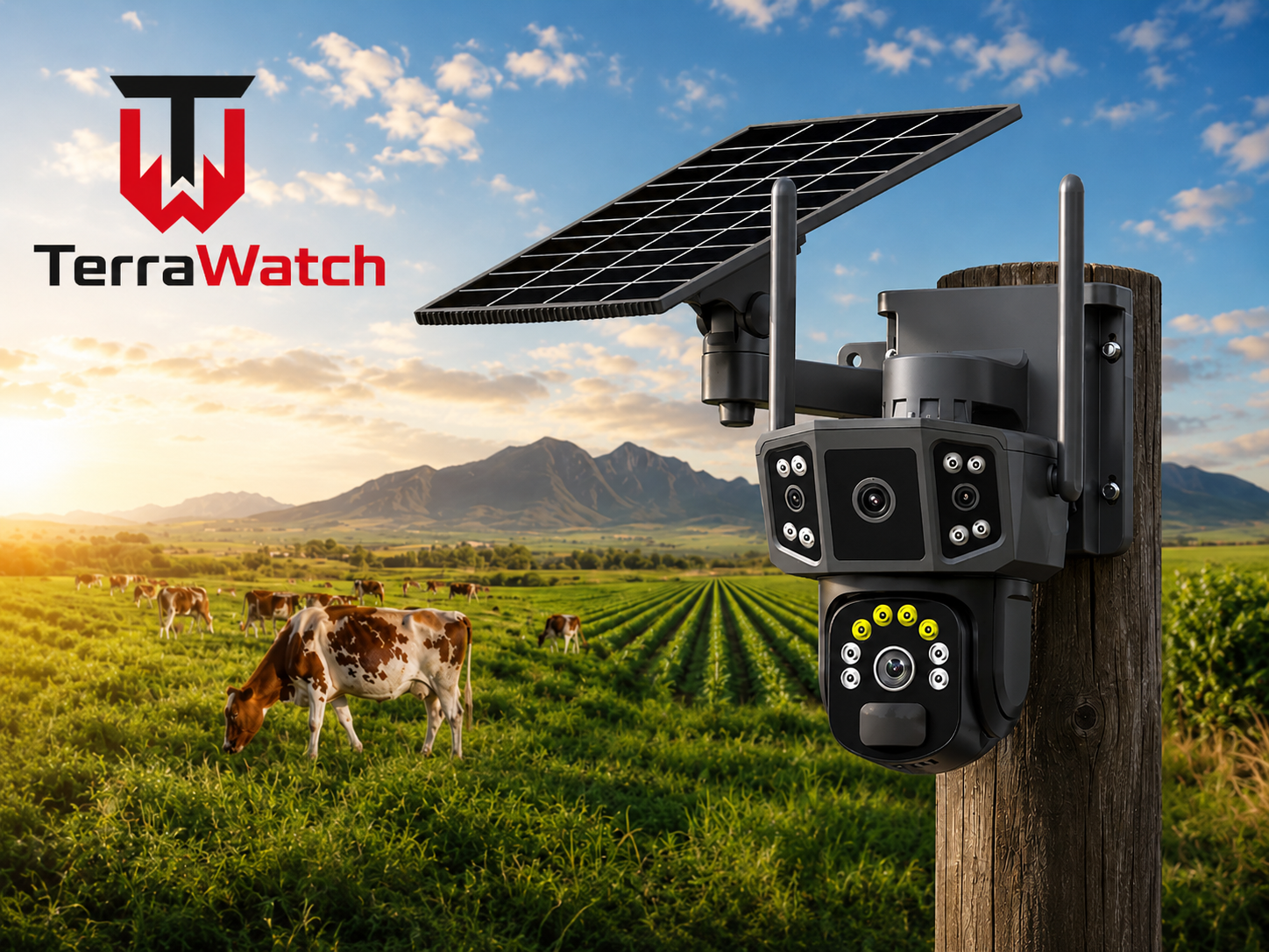 TerraWatch 4G Pro Smart Camera V3.3 PIR/PIRS motion detection