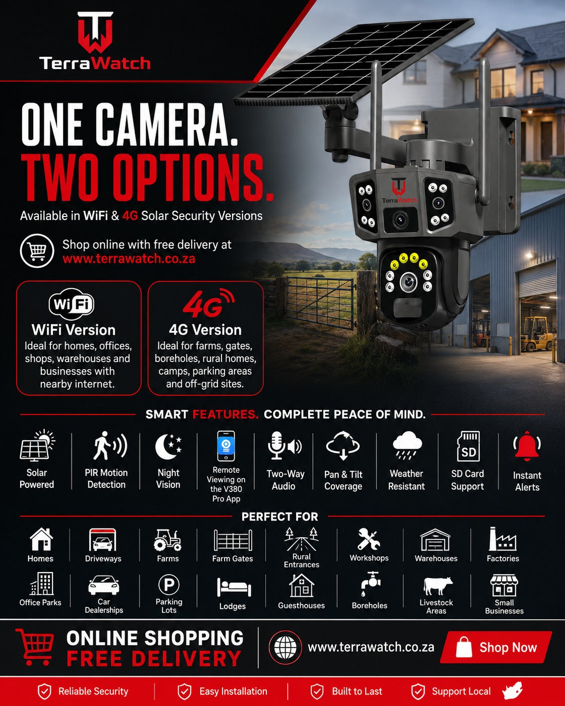 TerraWatch Solar Pro Smart Camera
