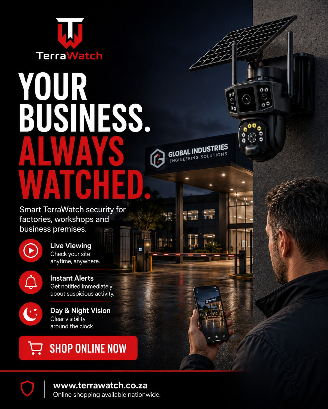 TerraWatch Solar Pro Smart Camera