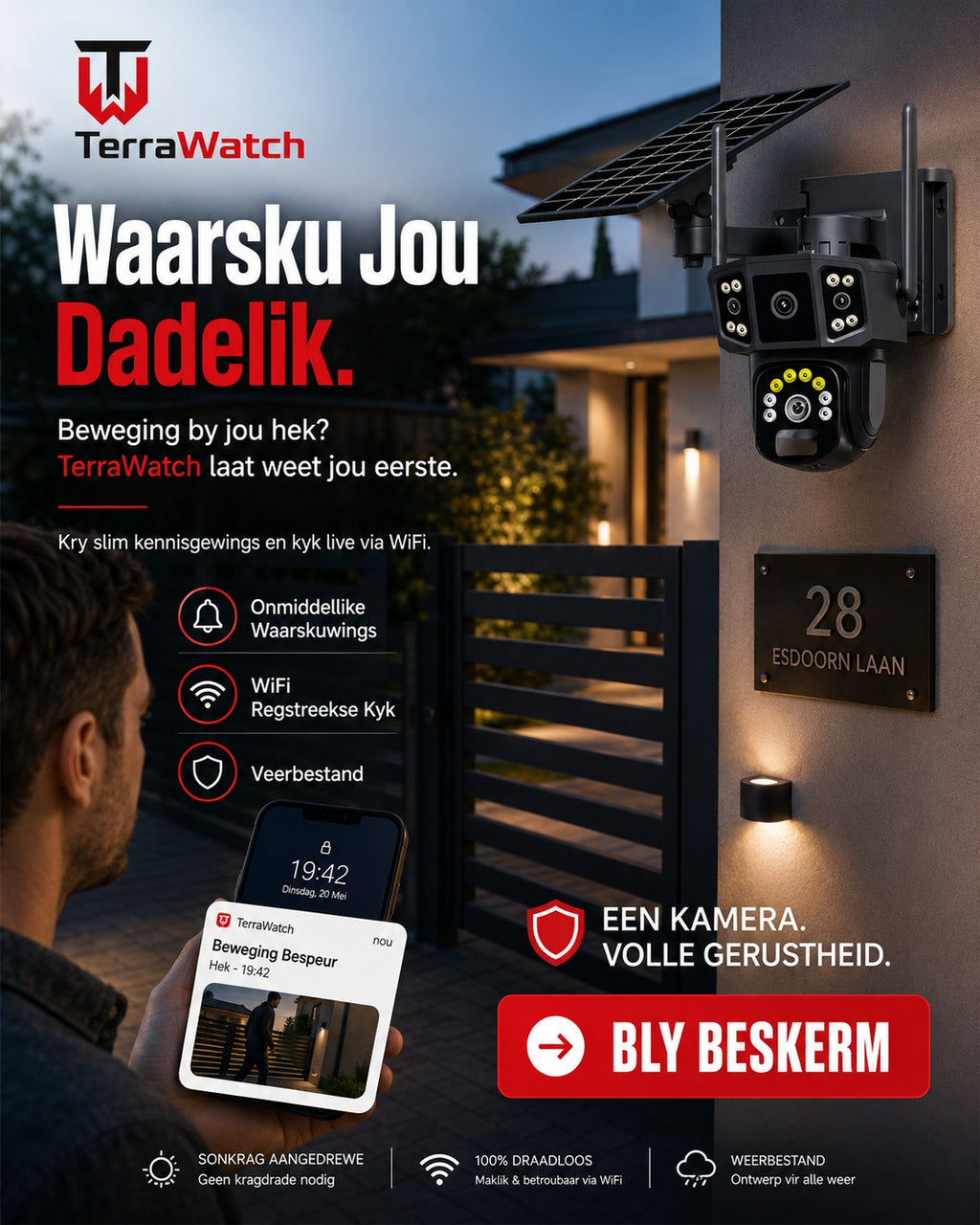 TerraWatch Solar Pro Smart Camera
