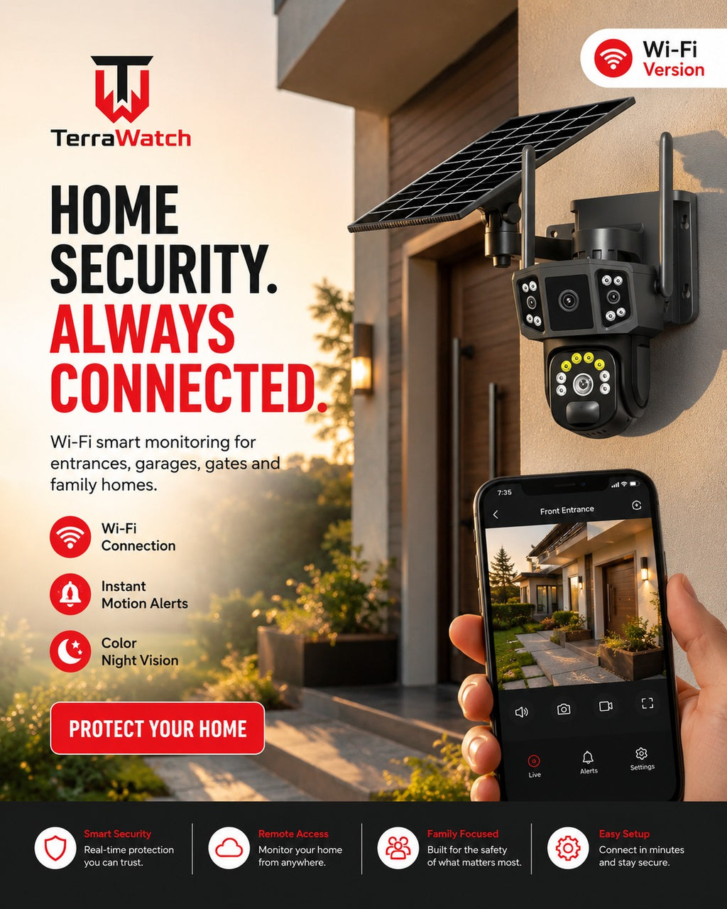 TerraWatch Solar Pro Smart Camera