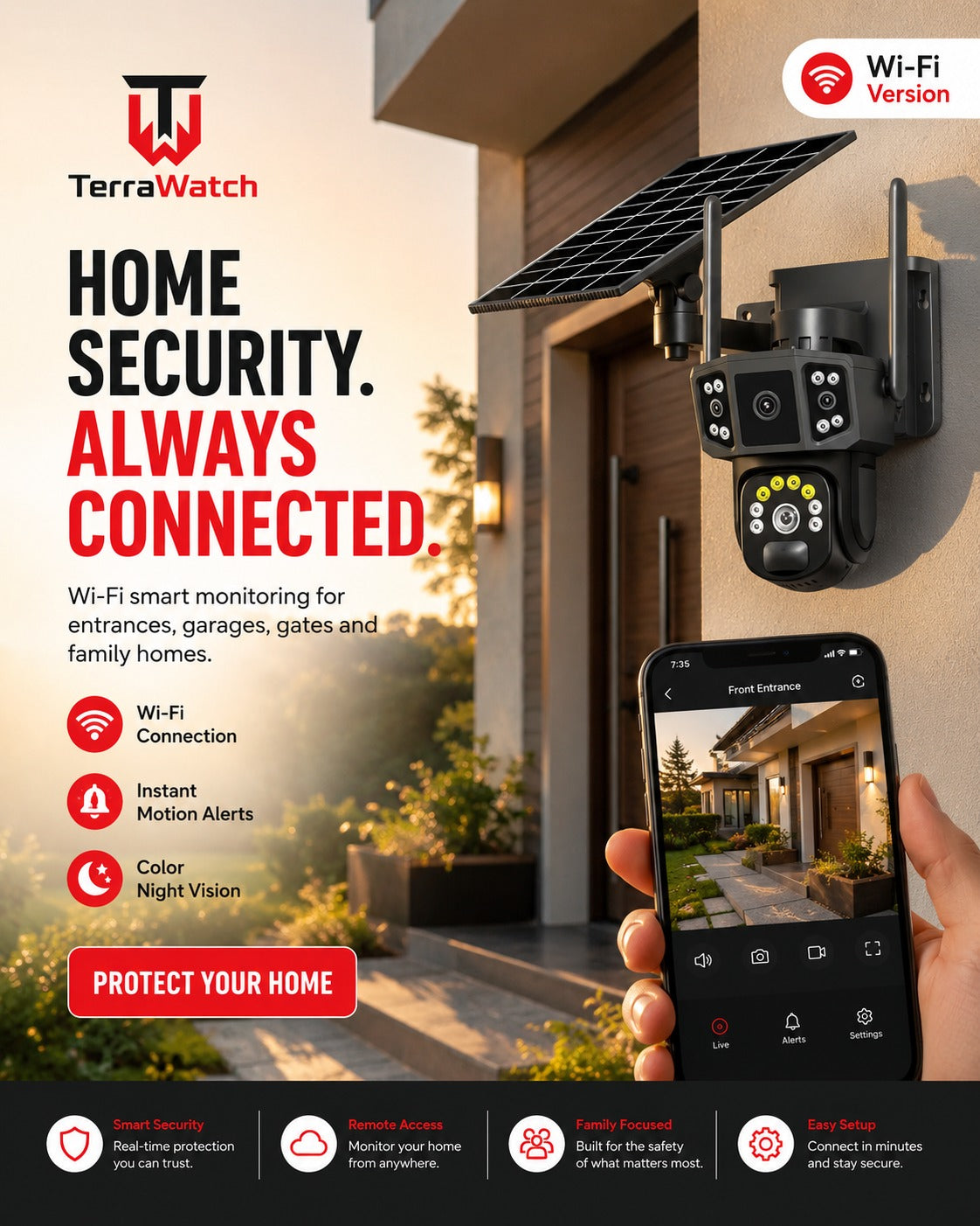 TerraWatch Solar Pro Smart Camera