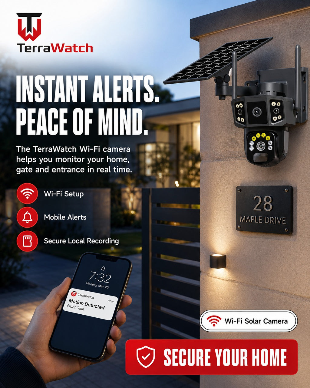 TerraWatch Solar Pro Smart Camera