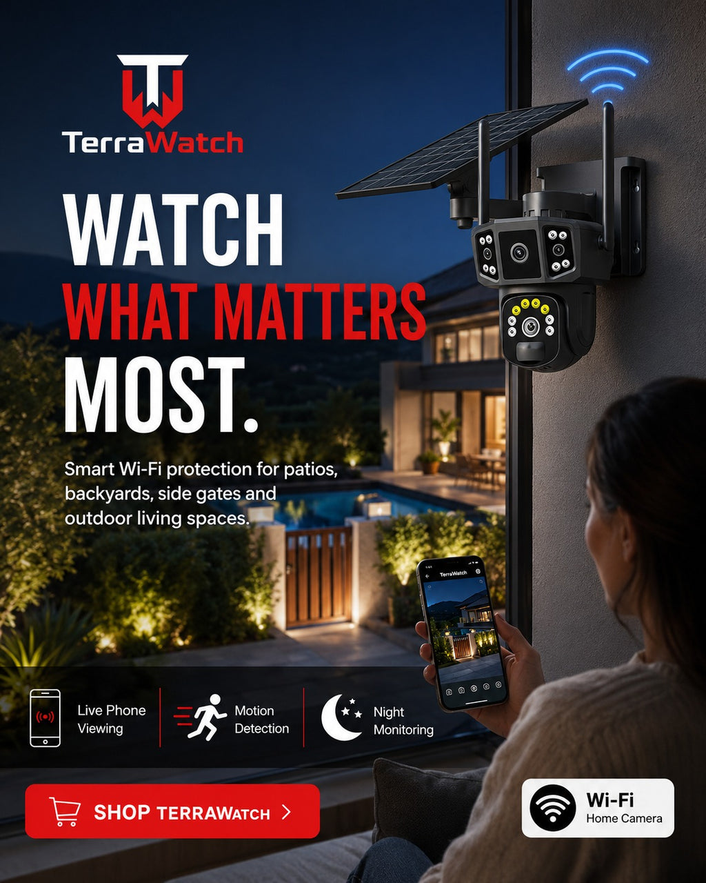TerraWatch Solar Pro Smart Camera