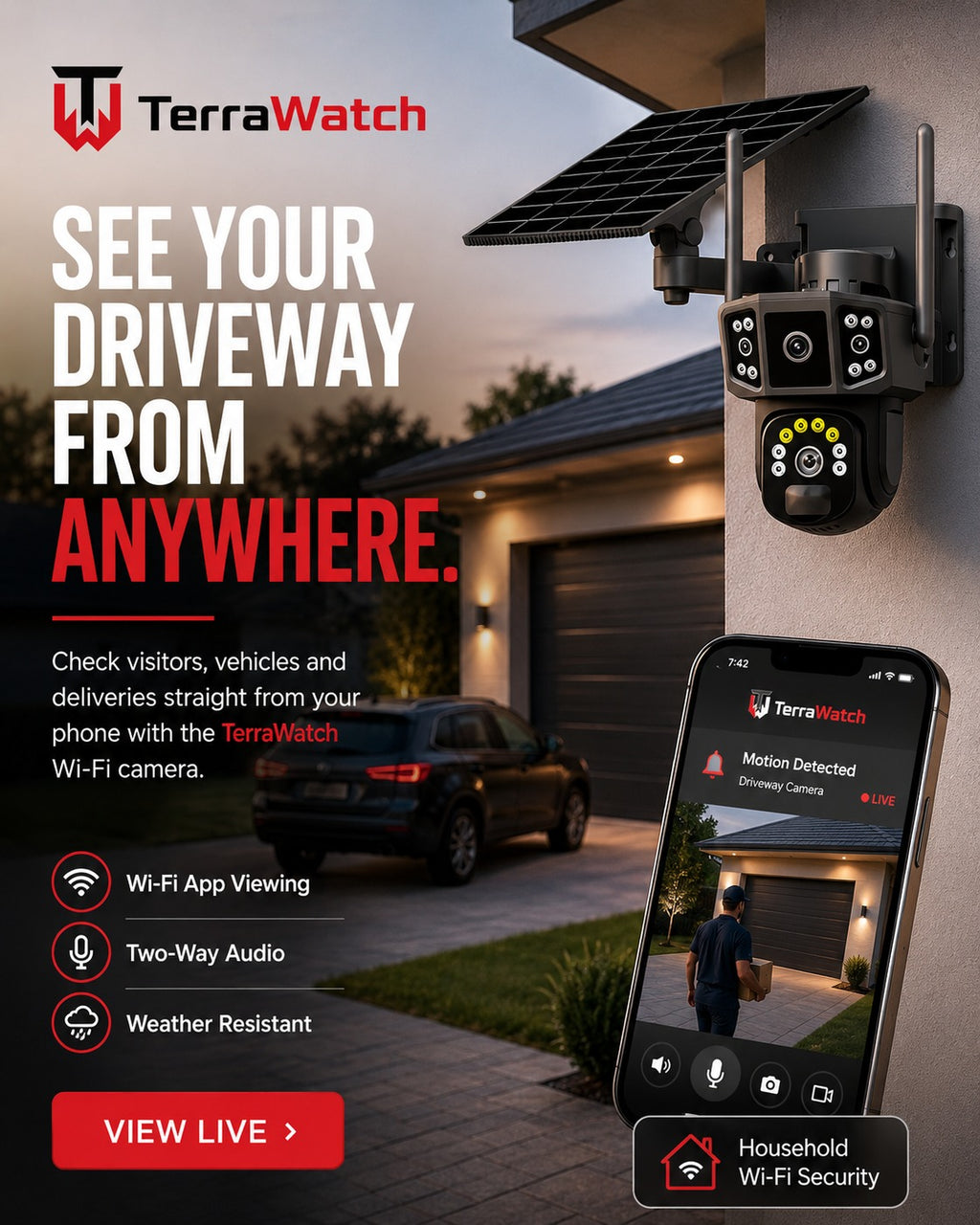 TerraWatch Solar Pro Smart Camera